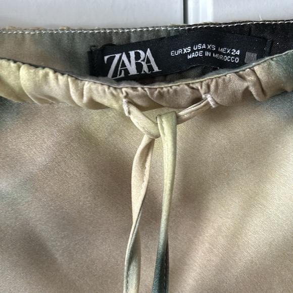 Zara Watercolour Print Skirt - Picture 5 of 8